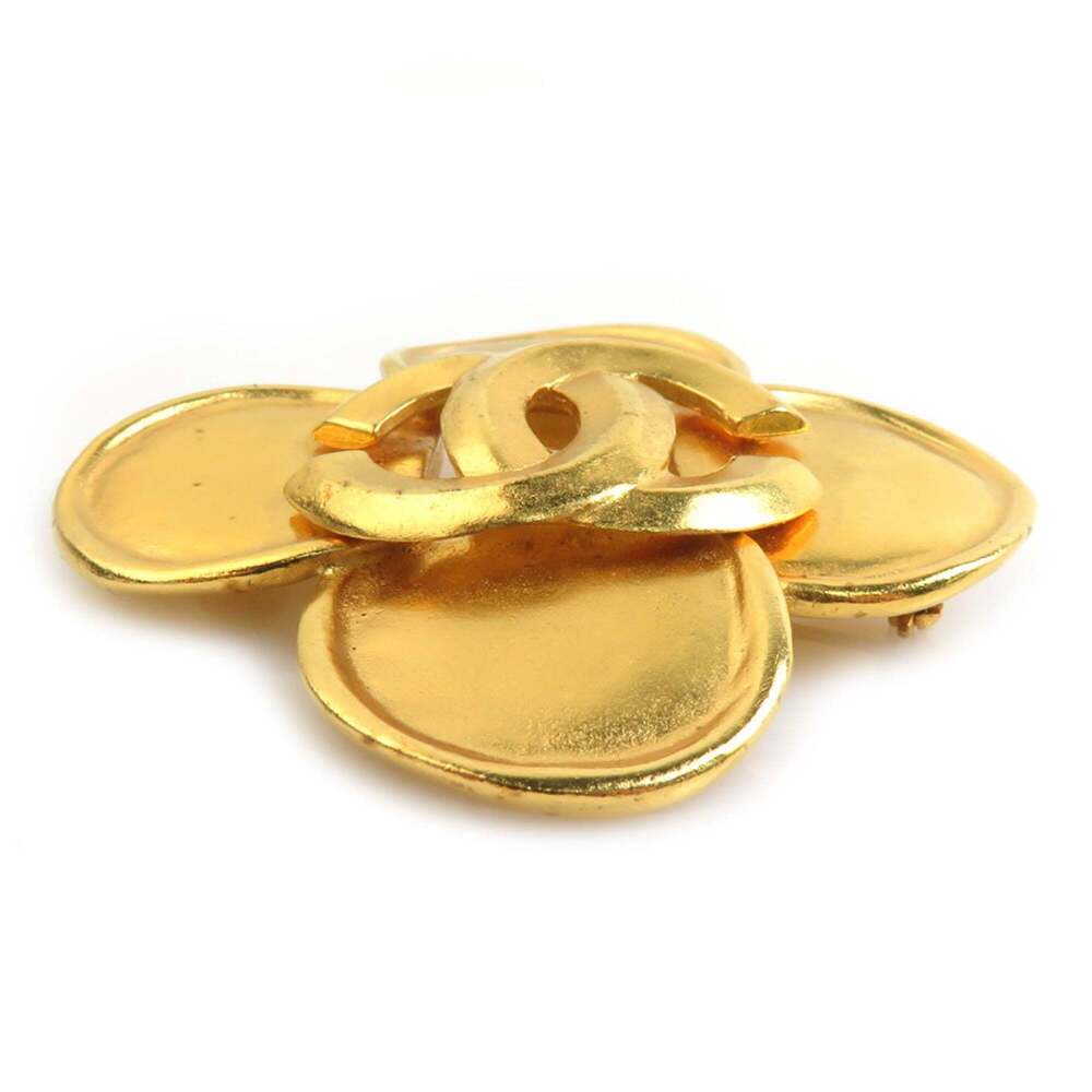CHANEL Authentic Gold Brooch - Picture 3 of 5